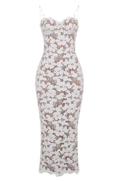 Astrid™ | Pearl Blossom Maxi Klänning